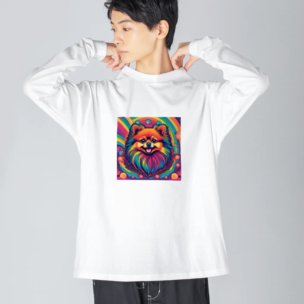 BowMeowのポメラニアンNo.2 Big Long Sleeve T-Shirt