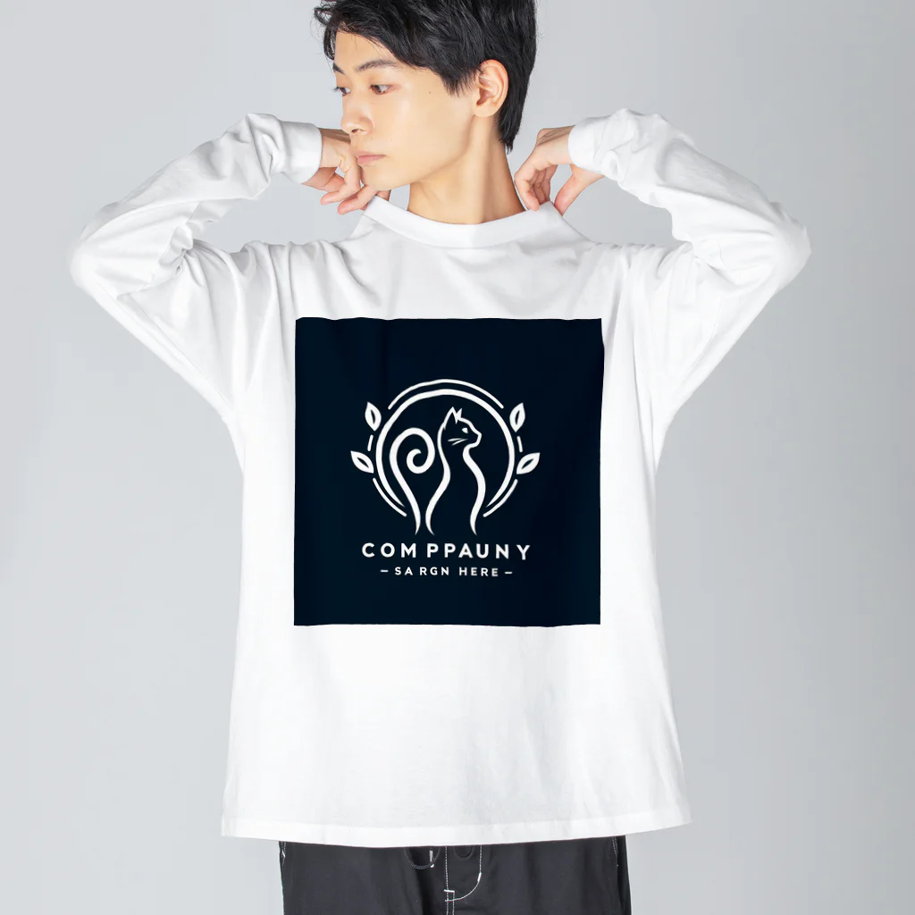 Qten369の幸運を招く猫β Big Long Sleeve T-Shirt