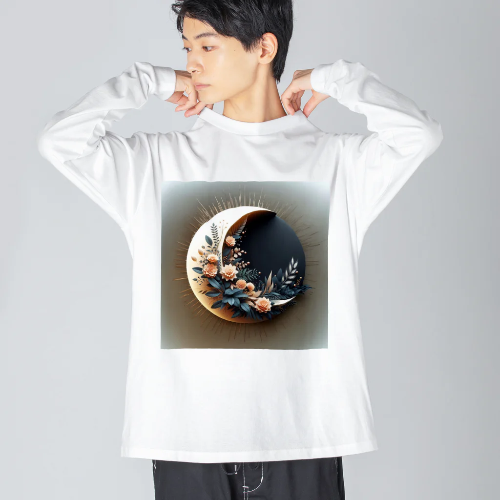 nail_aphroditeの月の中の光 Big Long Sleeve T-Shirt