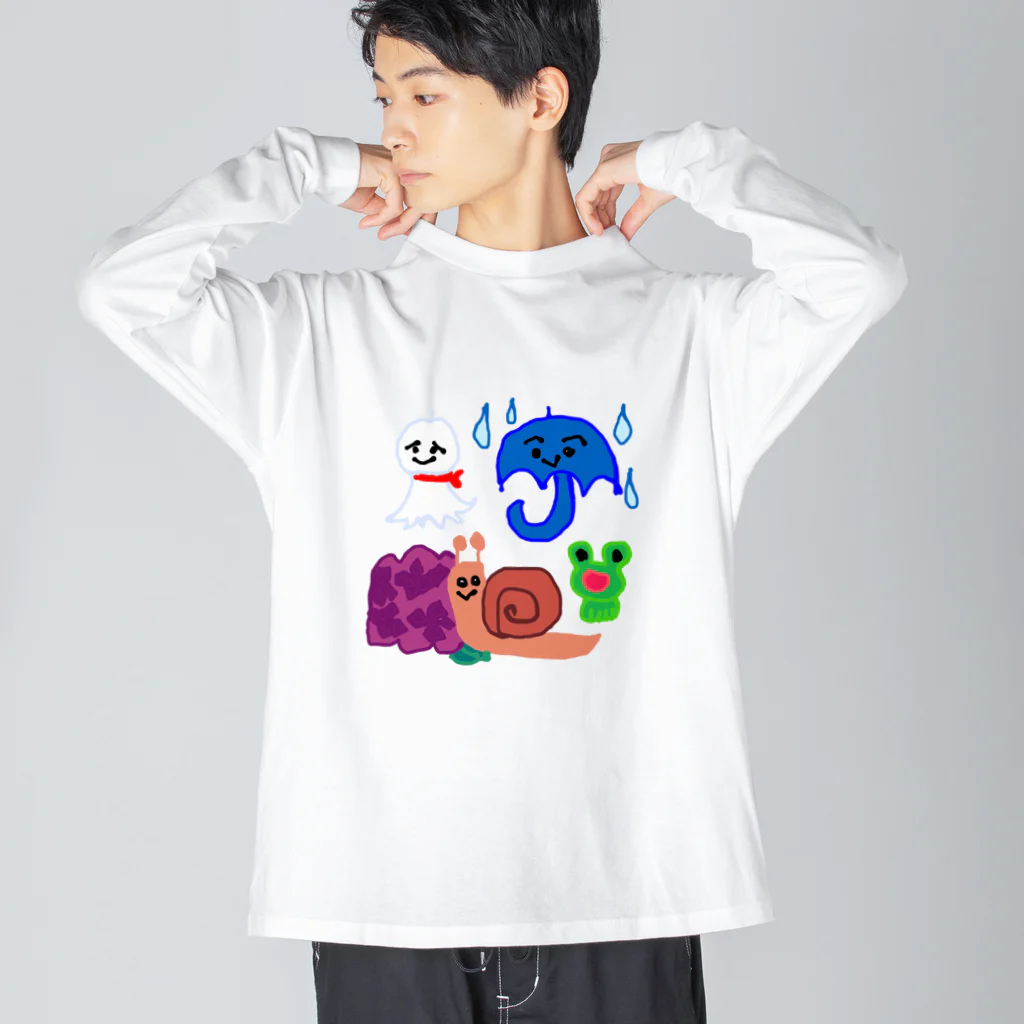 noiSutoaの雨の日 Big Long Sleeve T-Shirt