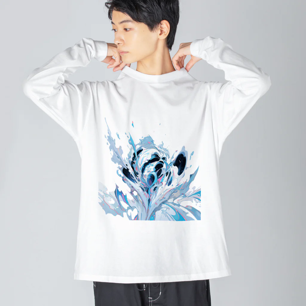 レオレオレオのレオの抽象画アート Big Long Sleeve T-Shirt