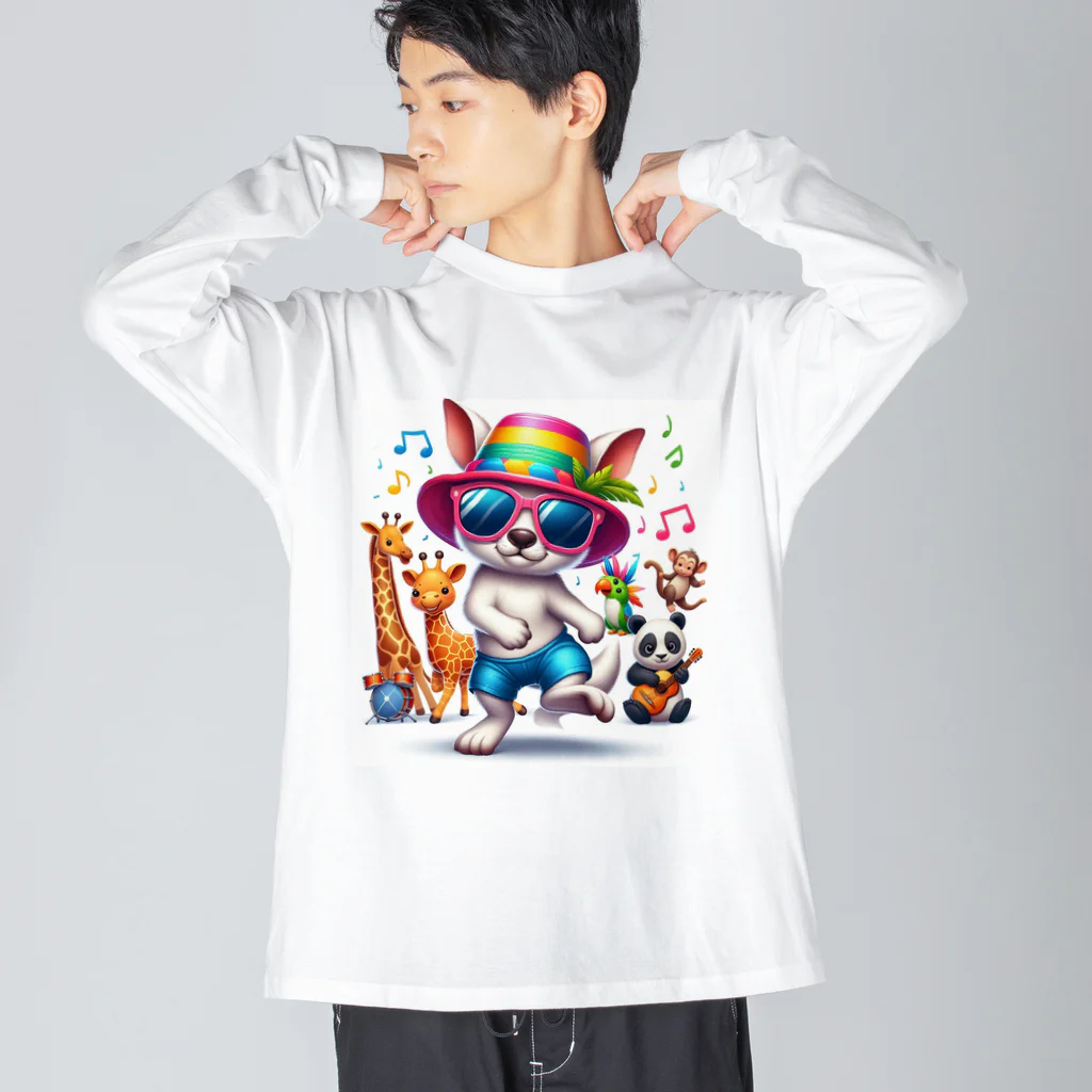 パカオのダンシングアニマル Big Long Sleeve T-Shirt