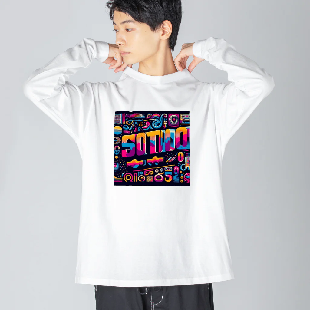 nuuartの1980年代のレトロフォント Big Long Sleeve T-Shirt