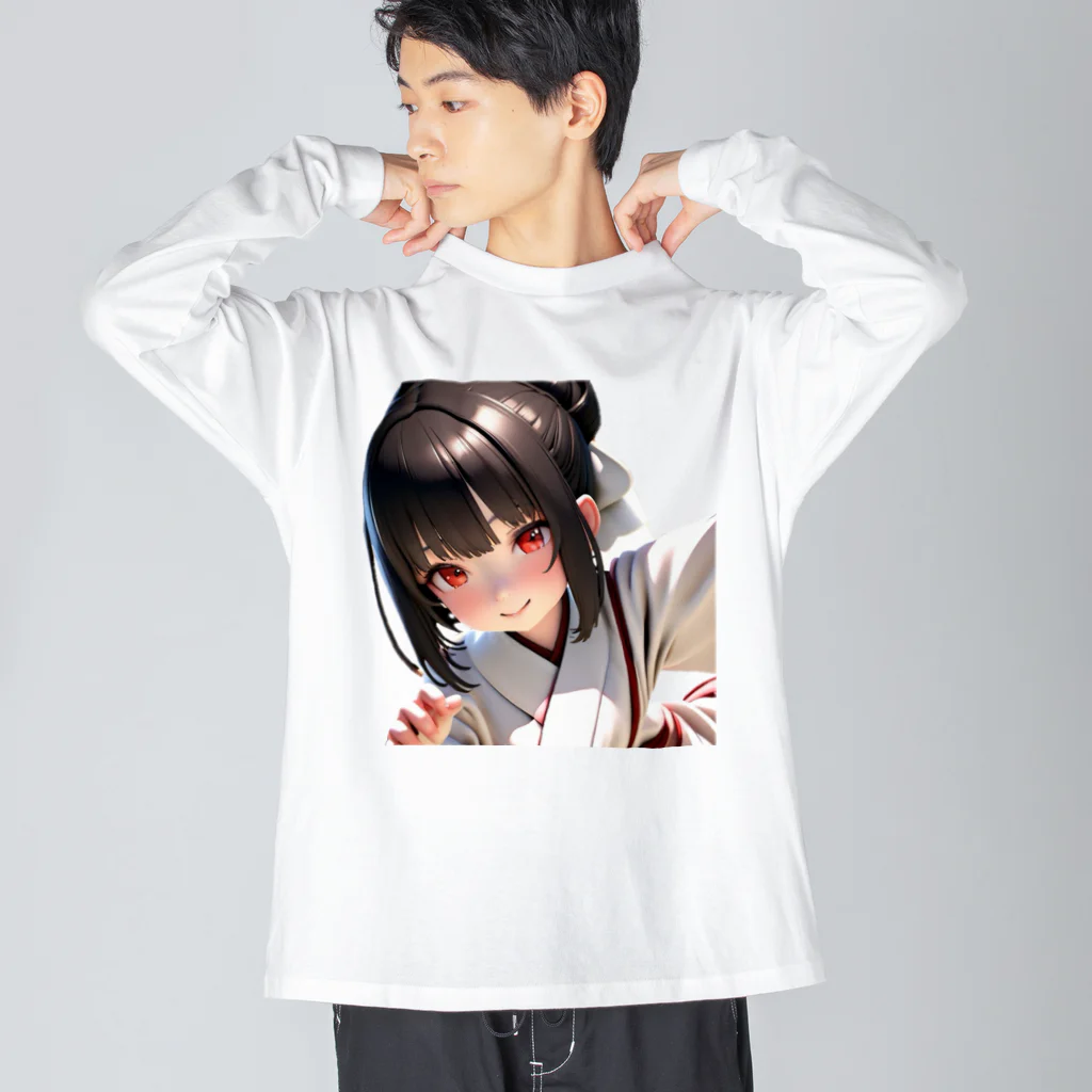 studio AzurのArca 幼い頃のサムライ娘 ビッグシルエットロングスリーブTシャツ