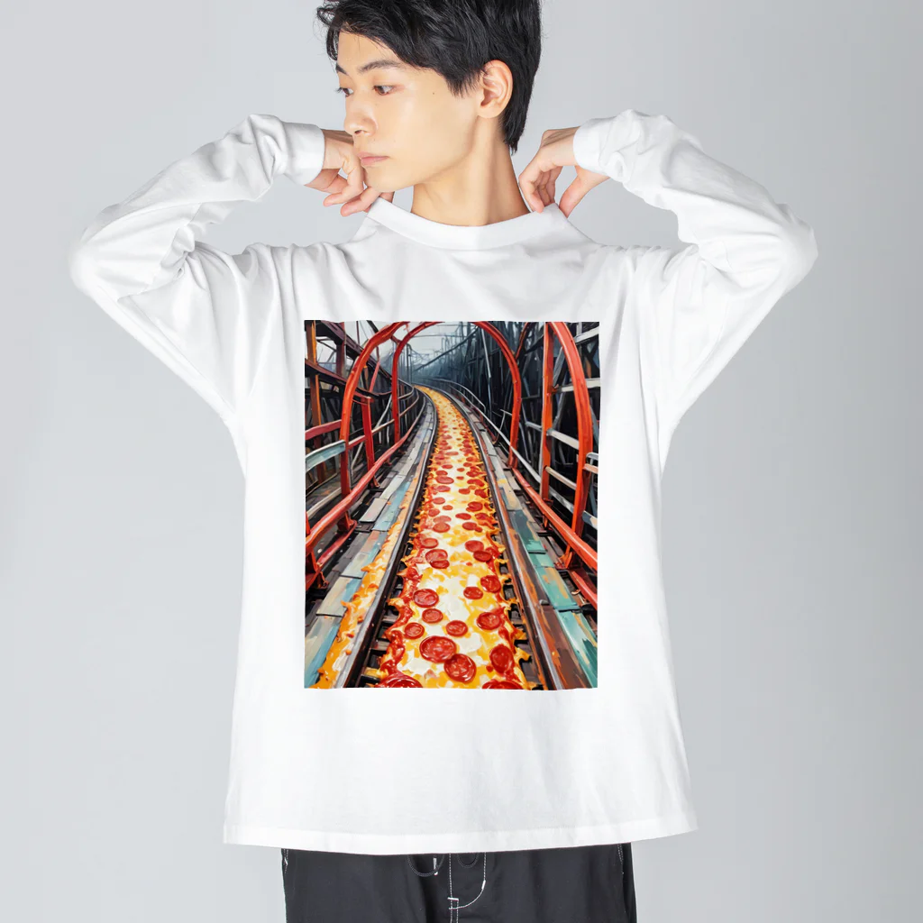 入力中. . .の魅惑の廃墟ジェットコースターピザレール Big Long Sleeve T-Shirt