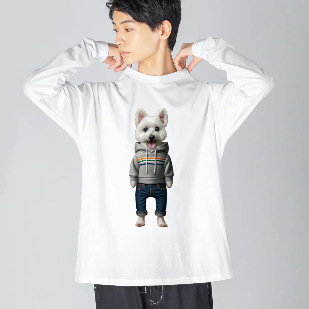 TRI-COMMA（トライカンマ）の愛犬コスチューム：優作 Big Long Sleeve T-Shirt