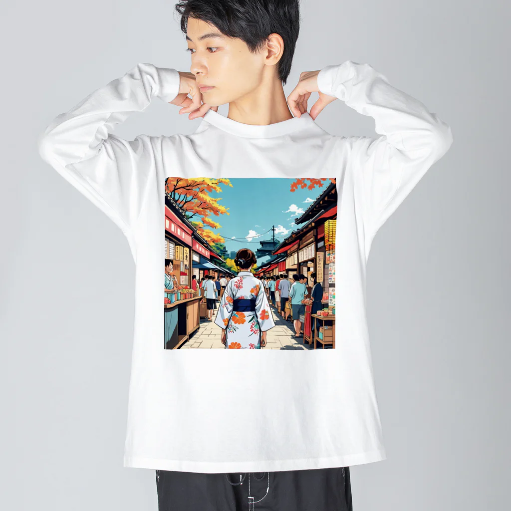 noiSutoaの浴衣 Big Long Sleeve T-Shirt