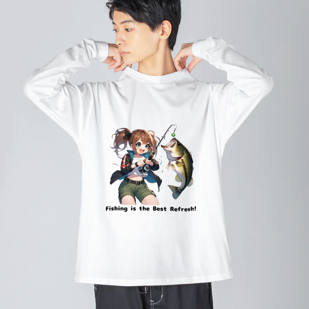 チェリモヤの 釣り女子 ツリガール 04 Big Long Sleeve T-Shirt