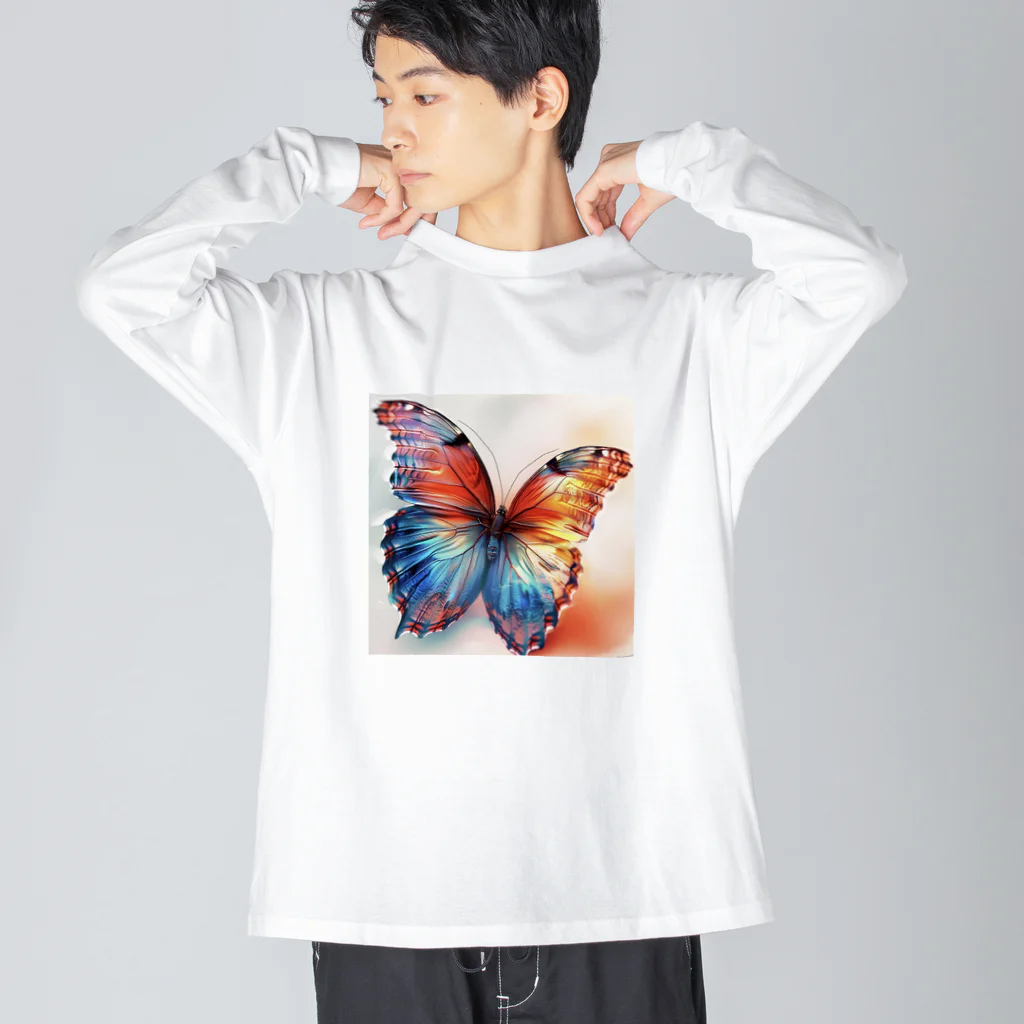 EHMforyouの美しい蝶　変容　導き　輝き Big Long Sleeve T-Shirt