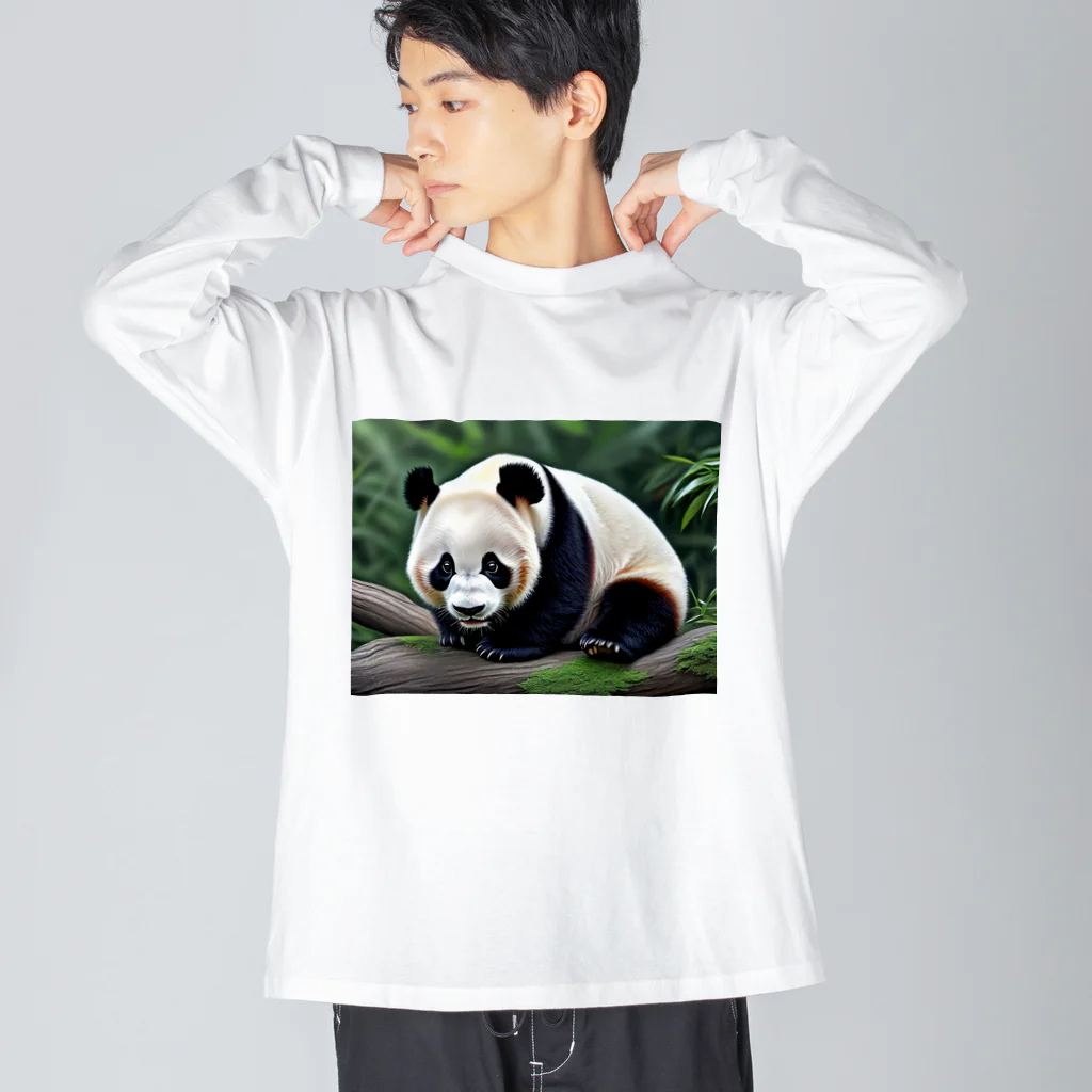 ジャパネットケフィアの竹の達人パンダ Big Long Sleeve T-Shirt