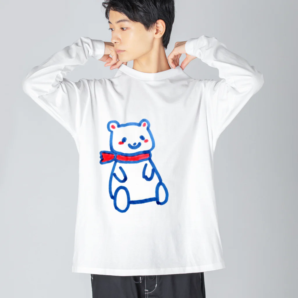 モチクマのシロクマくん Big Long Sleeve T-Shirt