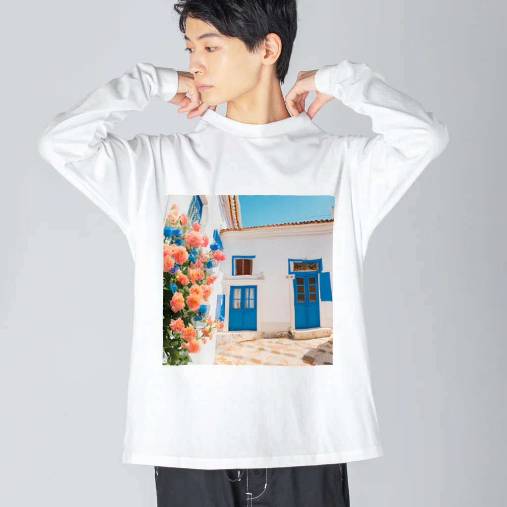 HOSHI-TANEKO🌠の🌺南欧の家🏠 Big Long Sleeve T-Shirt