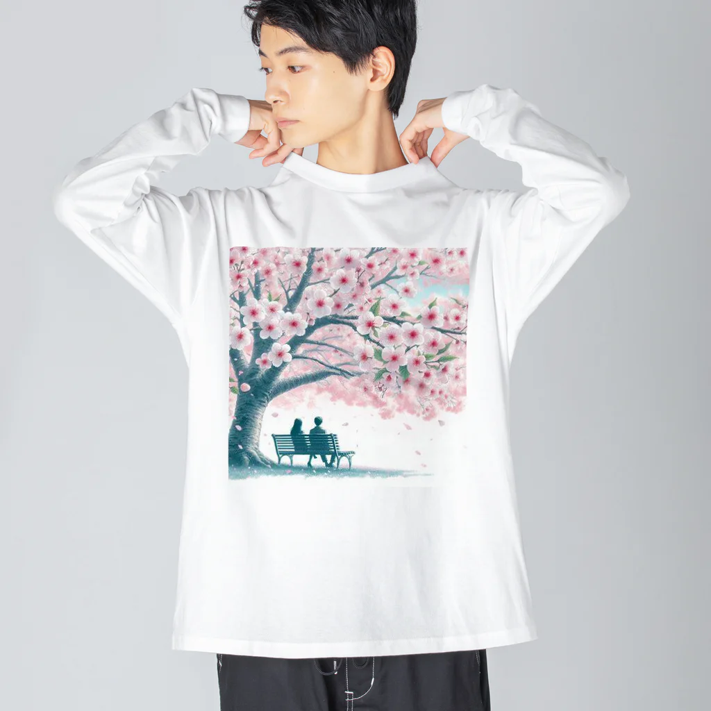 Rパンダ屋の「春風景グッズ」 Big Long Sleeve T-Shirt