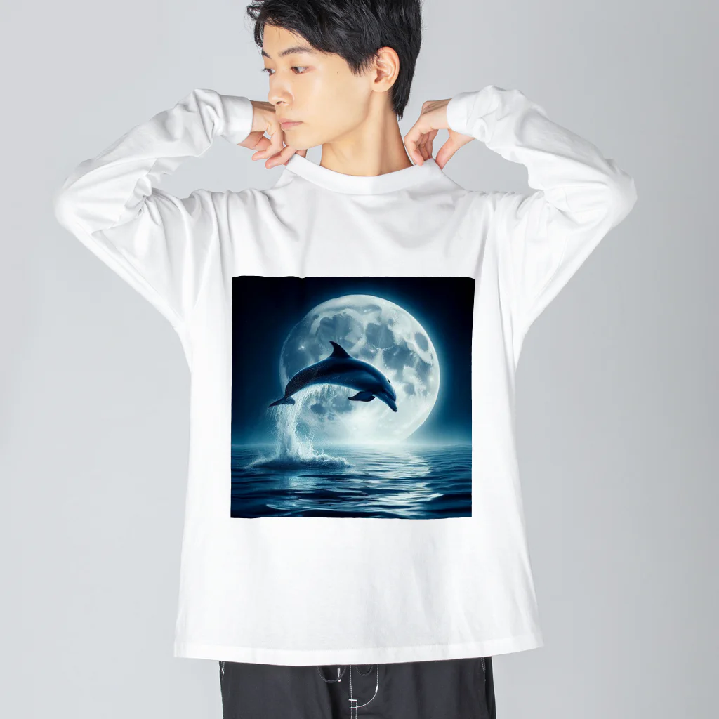 春薫杜のドルフィン Big Long Sleeve T-Shirt