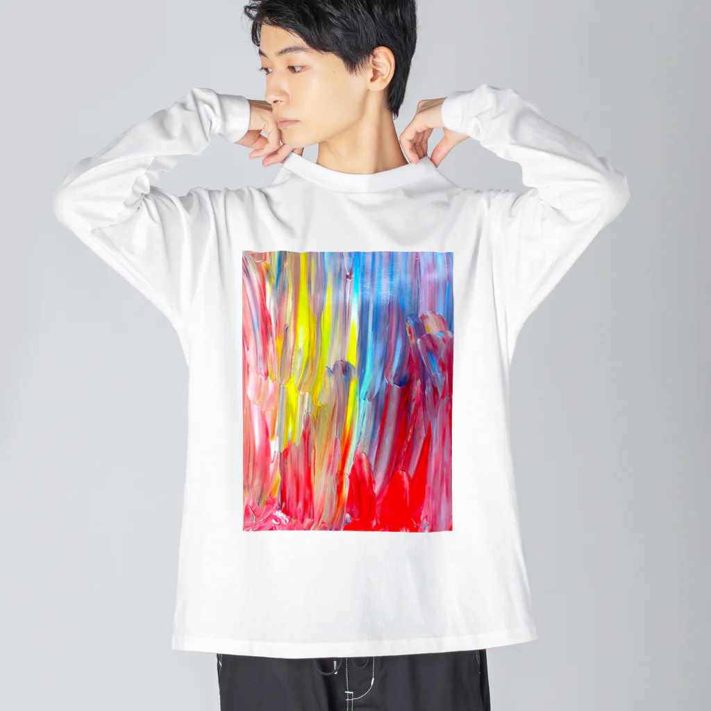 atelier_lapislazuliの色のシャワー Big Long Sleeve T-Shirt