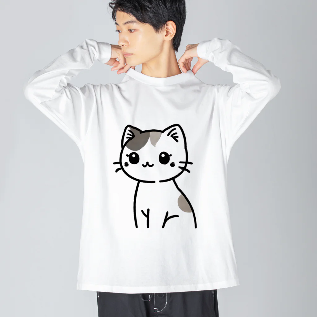 チェリモヤのみけねこ ビッグシルエットロングスリーブTシャツ