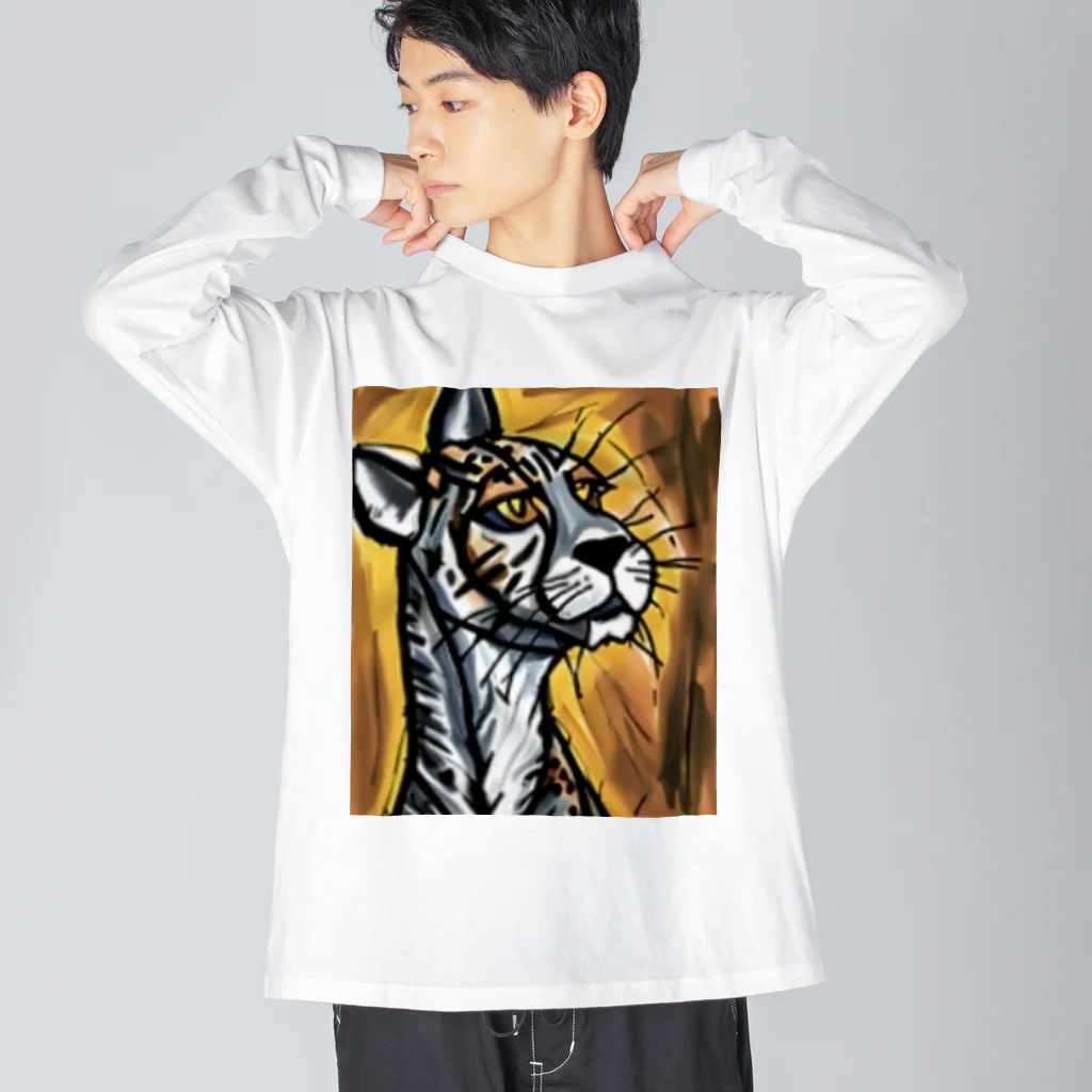 Ppit8の野生の猫 Big Long Sleeve T-Shirt