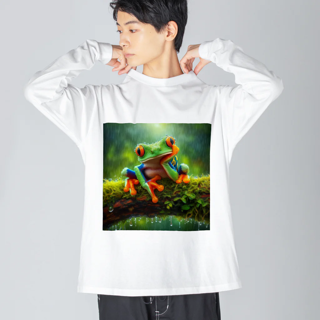 GEKIの肩肘カエル Big Long Sleeve T-Shirt