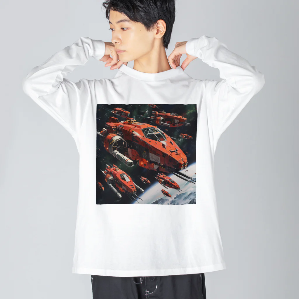 AQUAMETAVERSEの甲冑戦隊地球防衛軍　Tomoe bb 2712 ビッグシルエットロングスリーブTシャツ