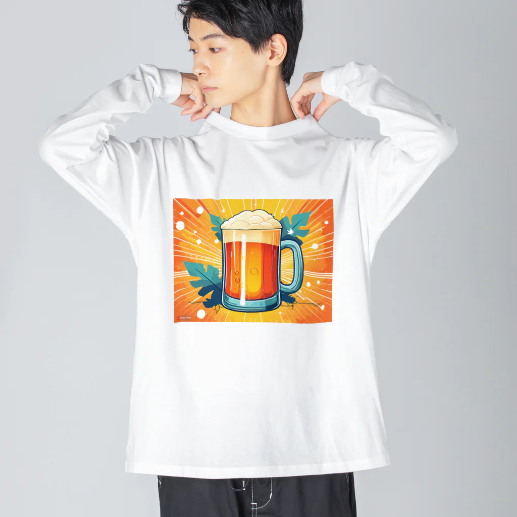 山田綾の夏到来ビールグッズ！Beerで皆で盛り上がろう！ Big Long Sleeve T-Shirt