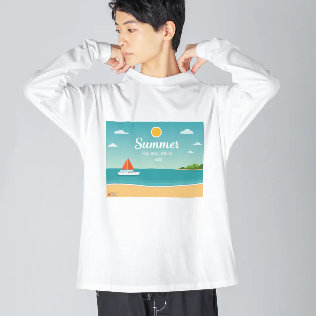 山田綾の夏！Summer！ Big Long Sleeve T-Shirt