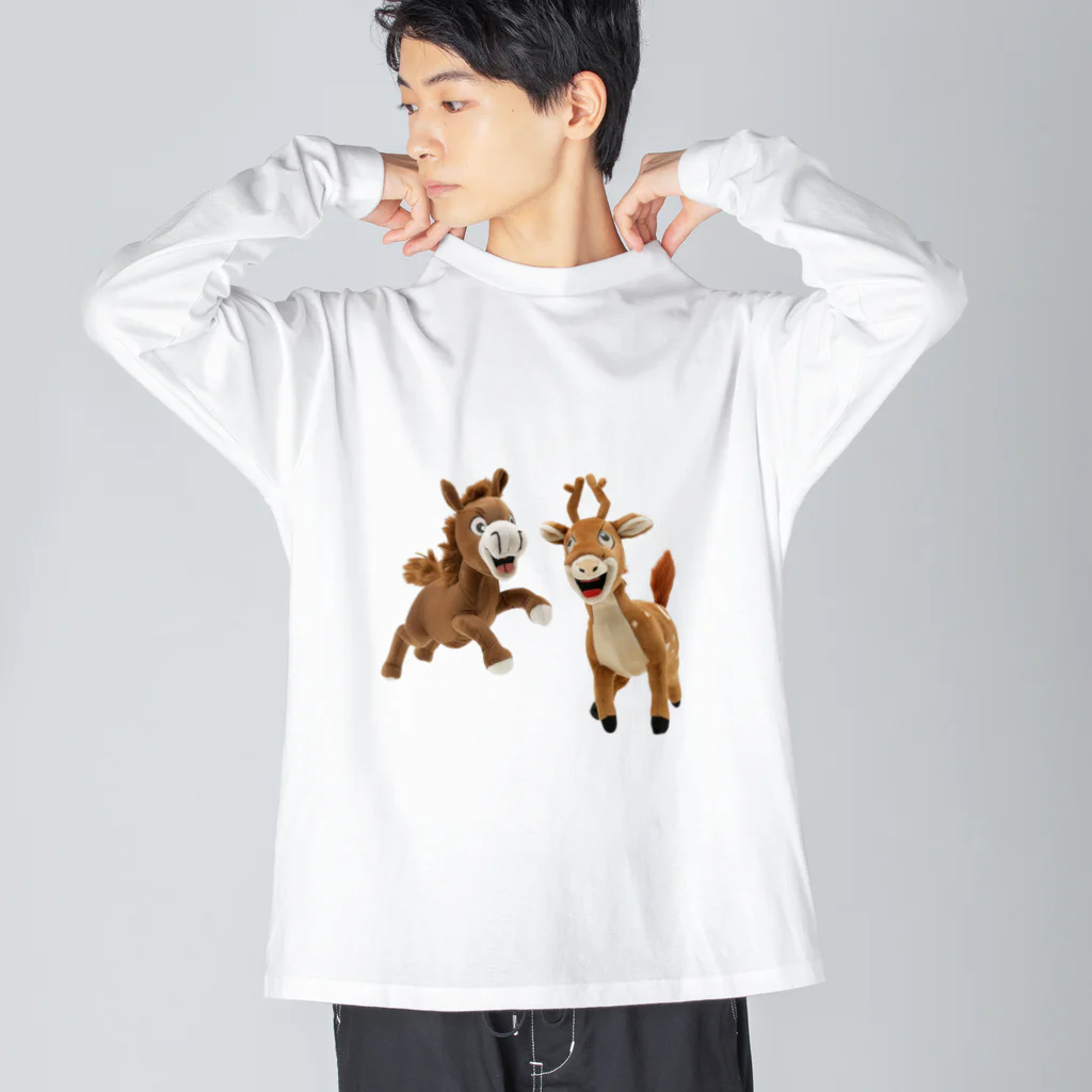 soiのuma and shika Big Long Sleeve T-Shirt