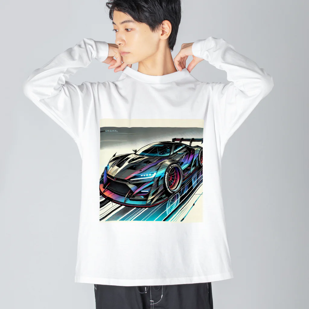 Makisuのラージ ビッグシルエットロングスリーブTシャツ