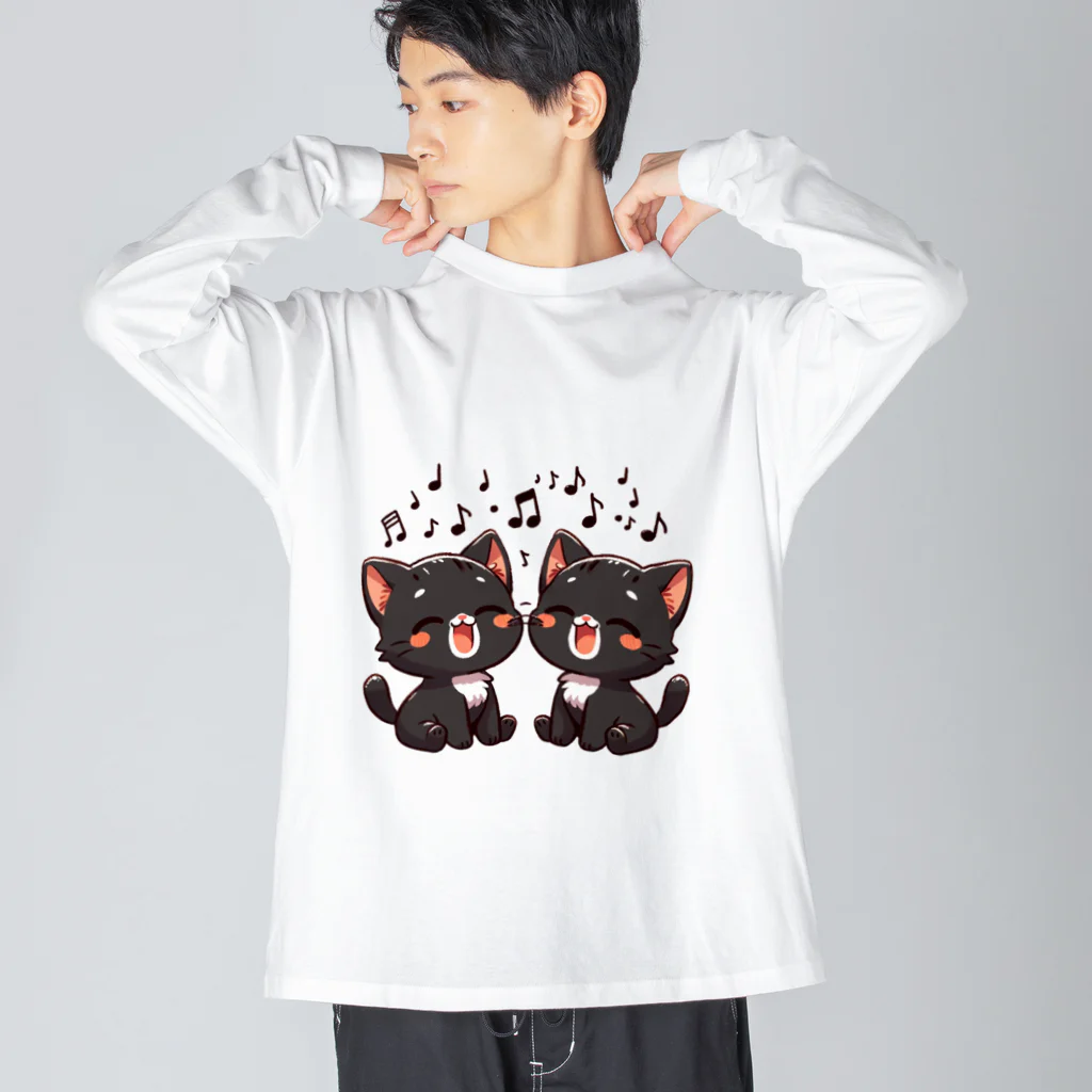 チェリモヤのねこコーラス 07 Big Long Sleeve T-Shirt