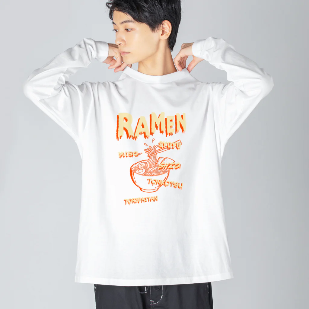 Siderunの館 B2のホラーデザインチックなラーメン Big Long Sleeve T-Shirt