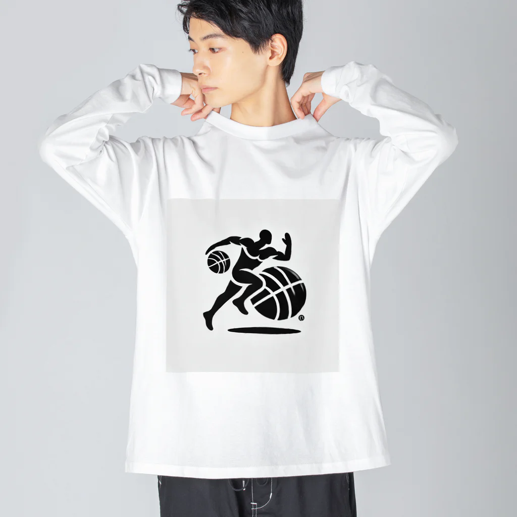 yumayumaのバスケットマン ビッグシルエットロングスリーブTシャツ