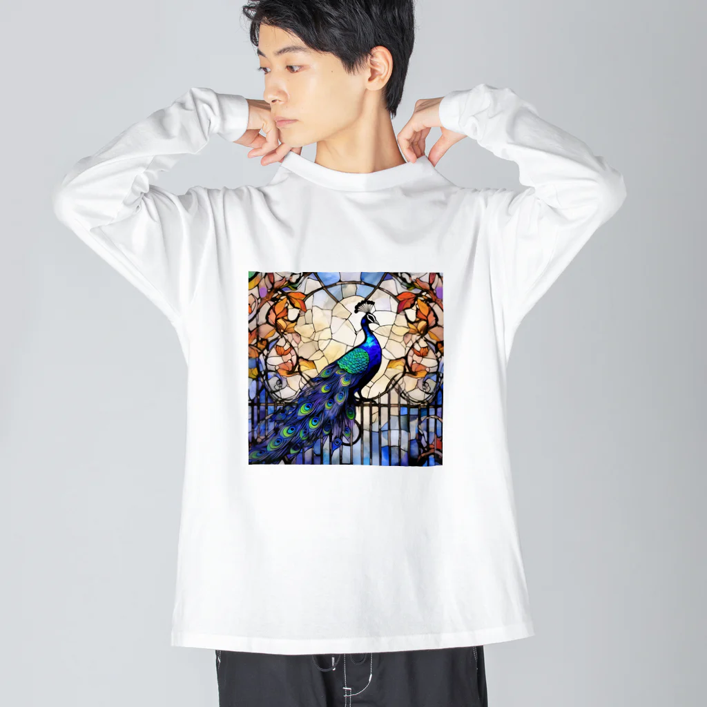 タカヤマ・サイトの絢爛豪華・孔雀 Big Long Sleeve T-Shirt