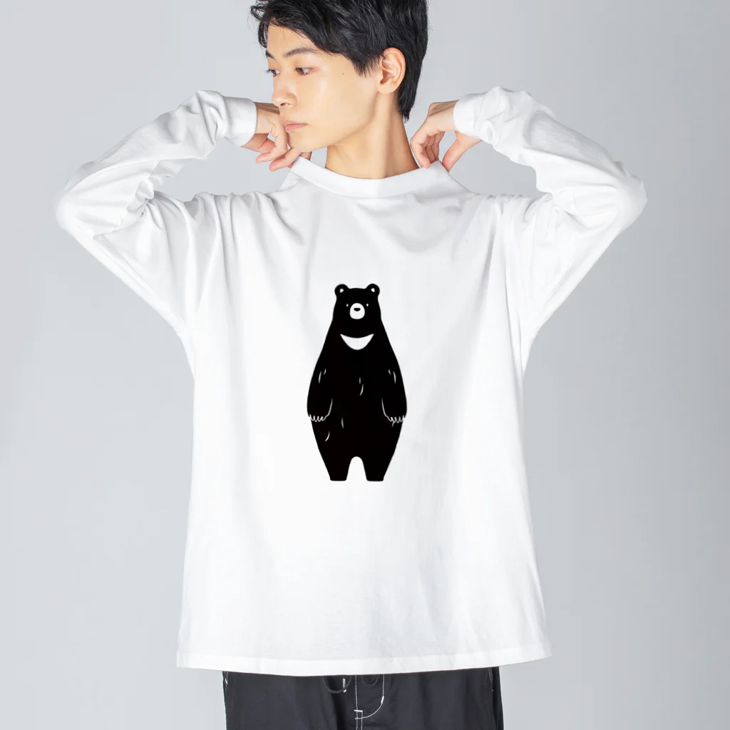 m0nec0のツキノワグマ Big Long Sleeve T-Shirt