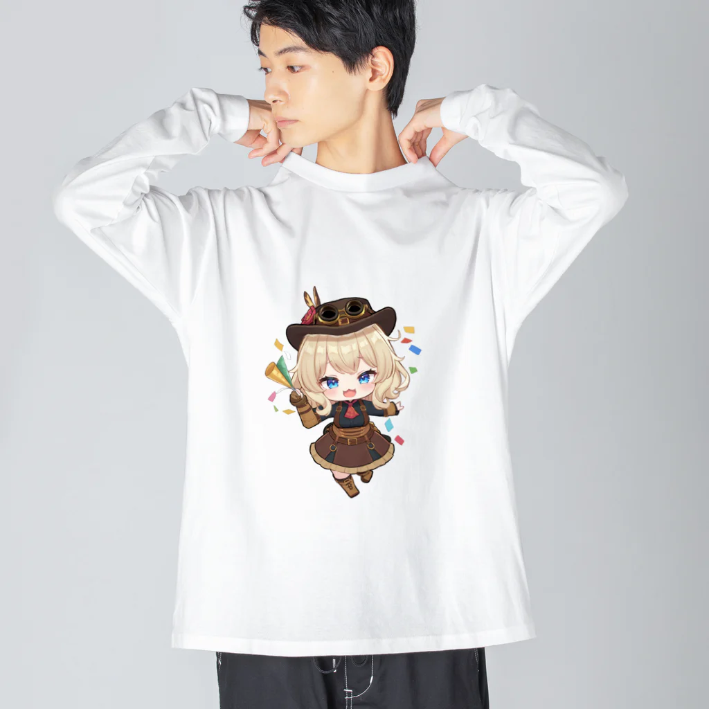 NO MAGIC RELIC HUNTERのNO MAGIC RELIC HUNTER #セレニウム ちゃんお祝い Big Long Sleeve T-Shirt