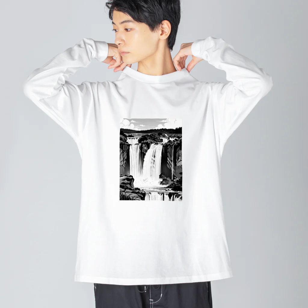 ZZRR12の壮大な滝 Big Long Sleeve T-Shirt