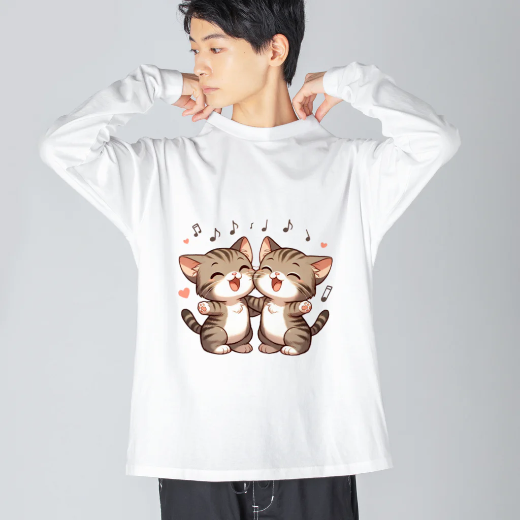 チェリモヤのねこコーラス 10 Big Long Sleeve T-Shirt