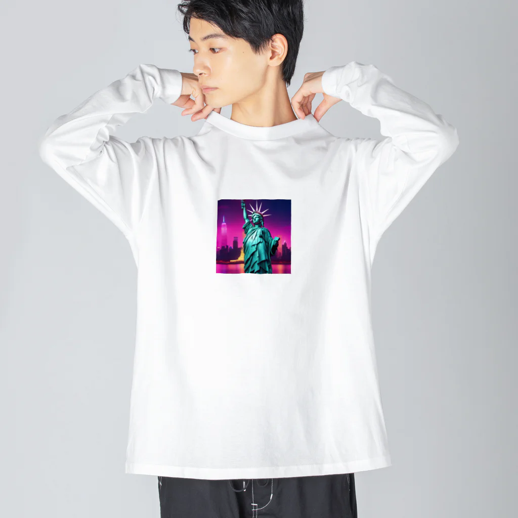 Saori_malaysiaの自由の女神 Big Long Sleeve T-Shirt