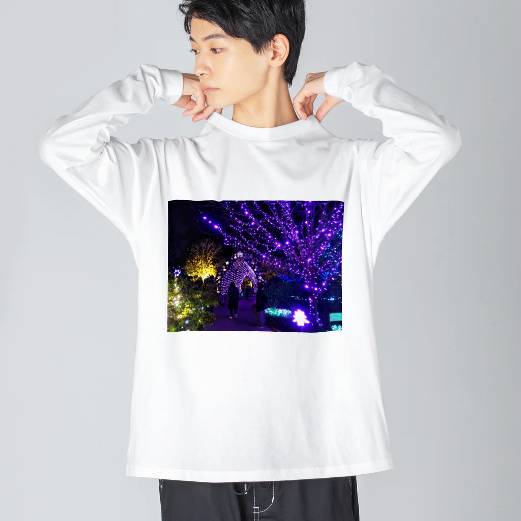 morinoyouseiのキラキラ輝くイルミネーションの世界 Big Long Sleeve T-Shirt