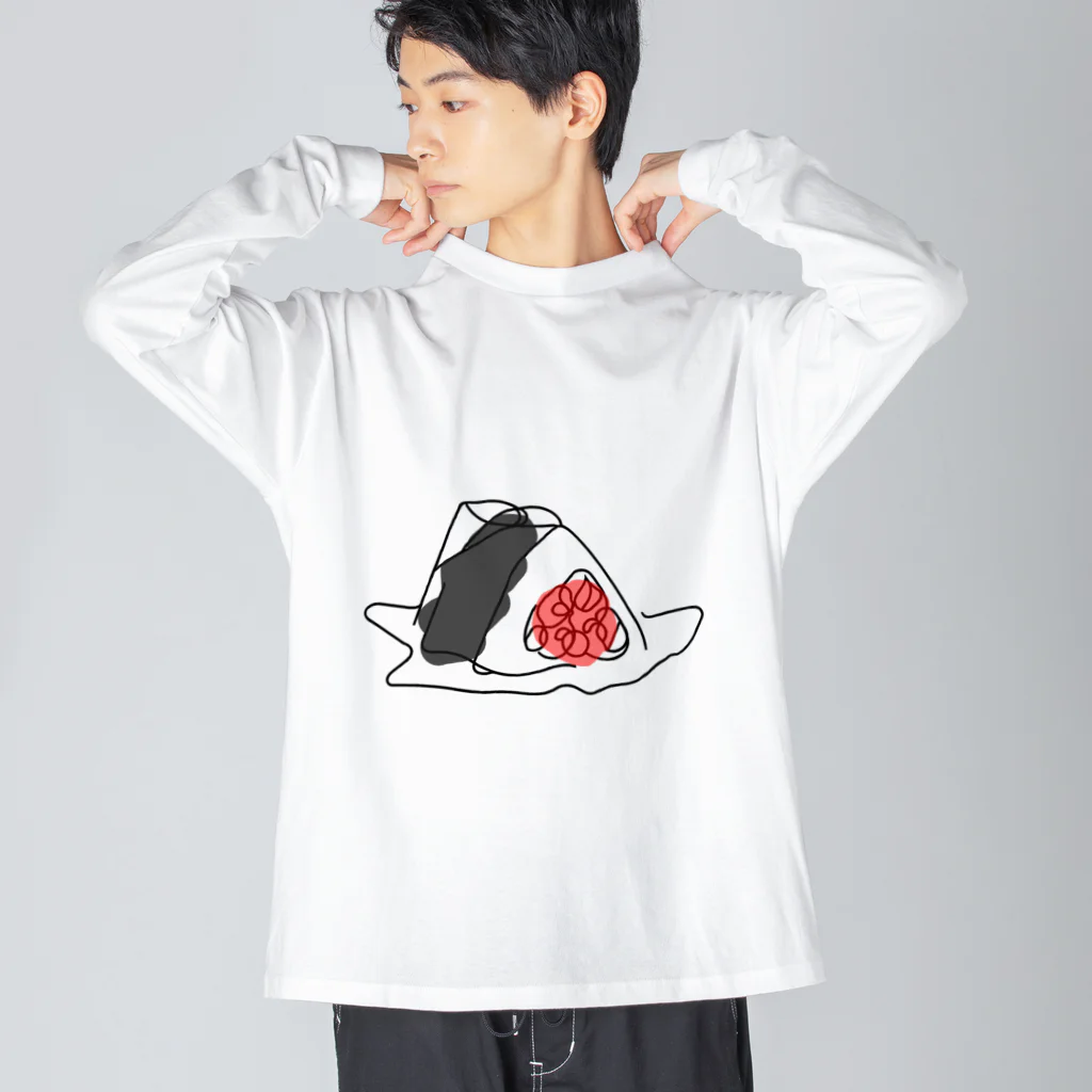 A-Kdesignのonigiri① ビッグシルエットロングスリーブTシャツ