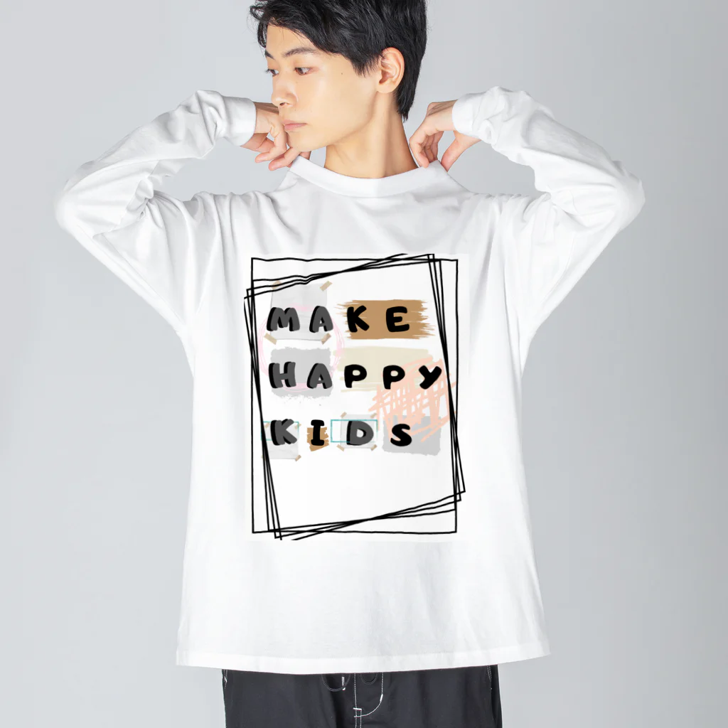 MAHAKD2064のMAKE HAPPY KIDS ビッグシルエットロングスリーブTシャツ