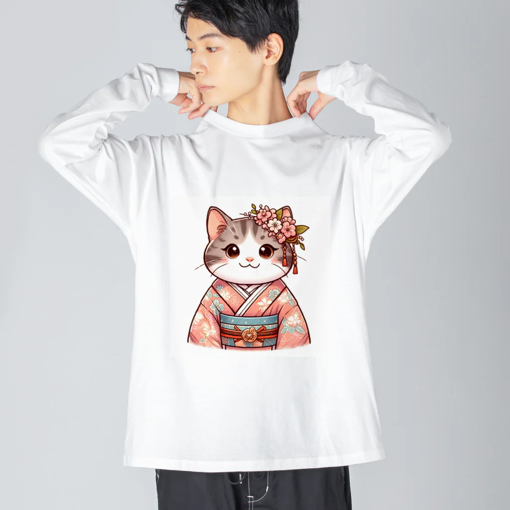 sophie138の舞妓ネコおにゃん Big Long Sleeve T-Shirt