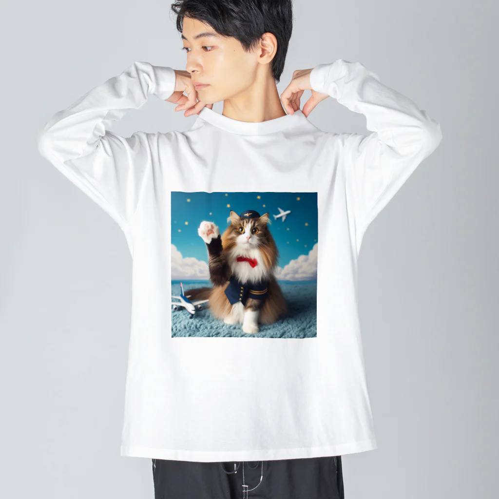 sophie138の猫の客室乗務員 Big Long Sleeve T-Shirt