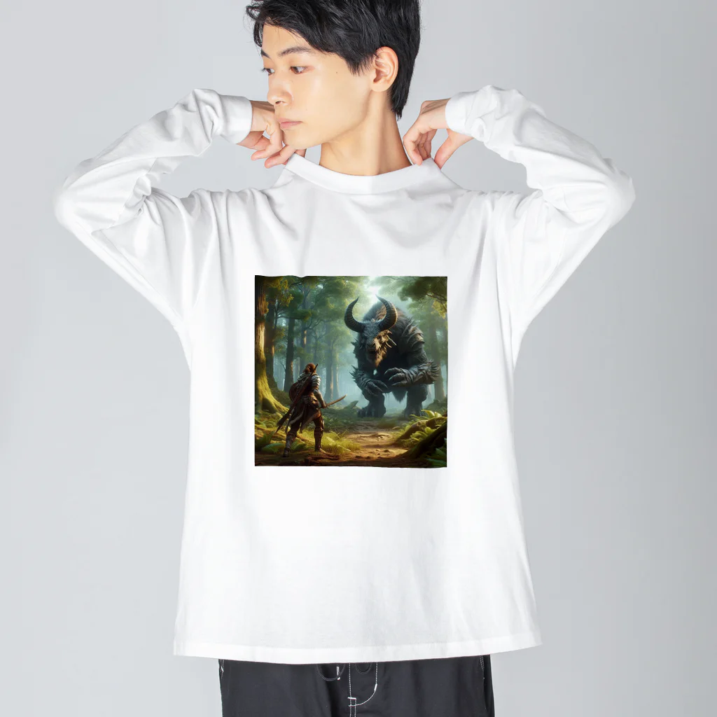 やるか、やらぬか？本人次第の戦闘開始 Big Long Sleeve T-Shirt