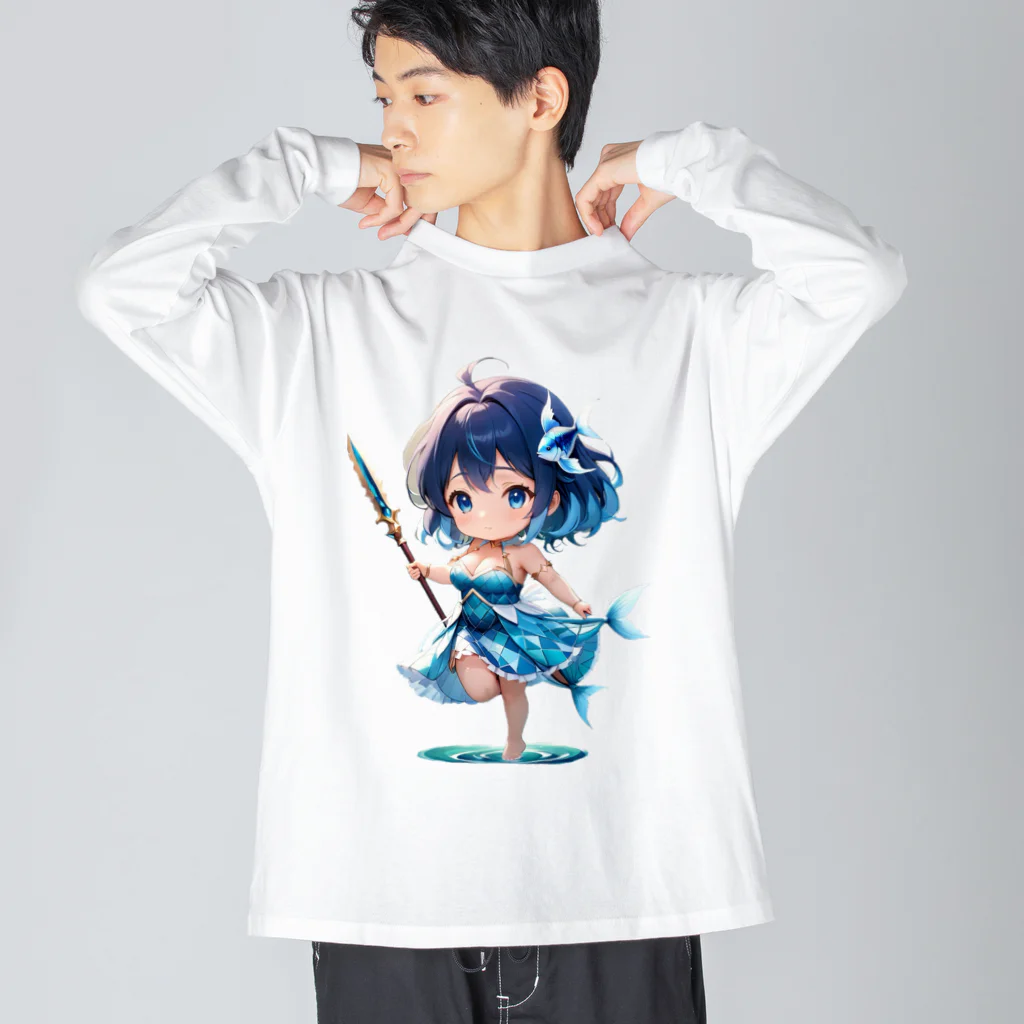 studio AzurのPisces　魚座 ビッグシルエットロングスリーブTシャツ