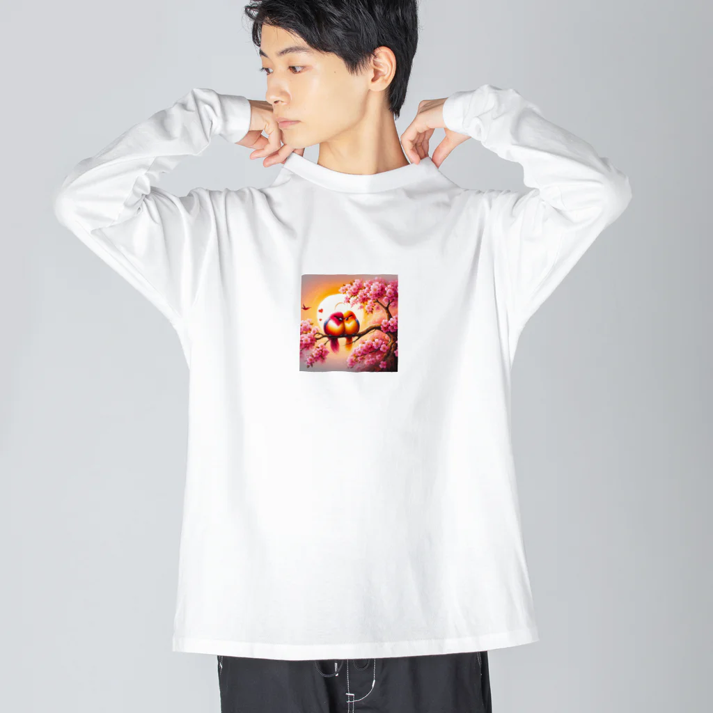 yoshimurayoshimura1のいつも一緒 ビッグシルエットロングスリーブTシャツ