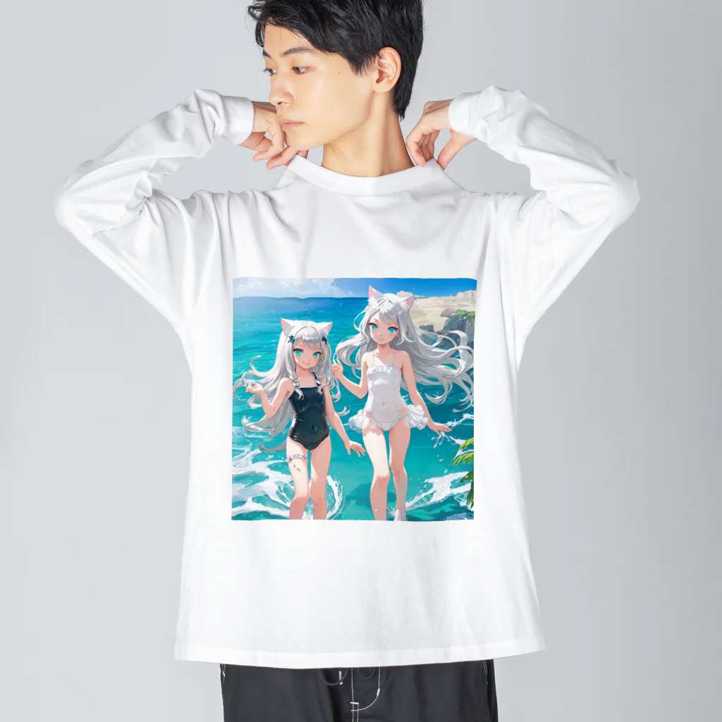 ねむねこのお店の猫耳少女00022 Big Long Sleeve T-Shirt