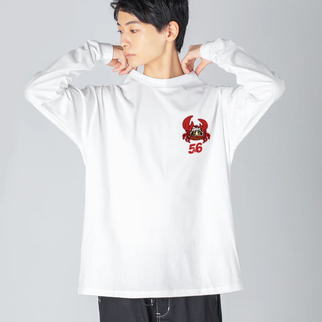 こゝろ【5ゝ6】達磨蟹【DARU磨GANI】のDARU磨GANI Big Long Sleeve T-Shirt