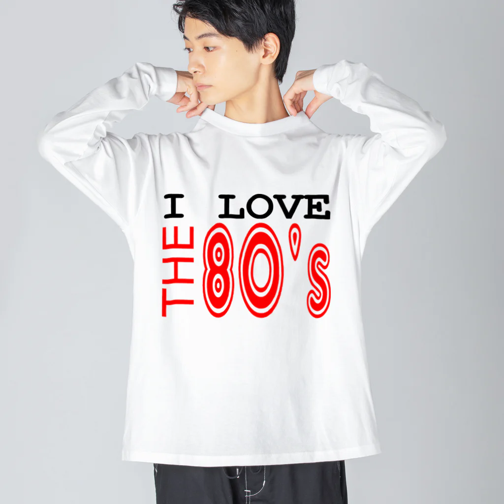Pat's WorksのI LOVE THE 80's Big Long Sleeve T-Shirt