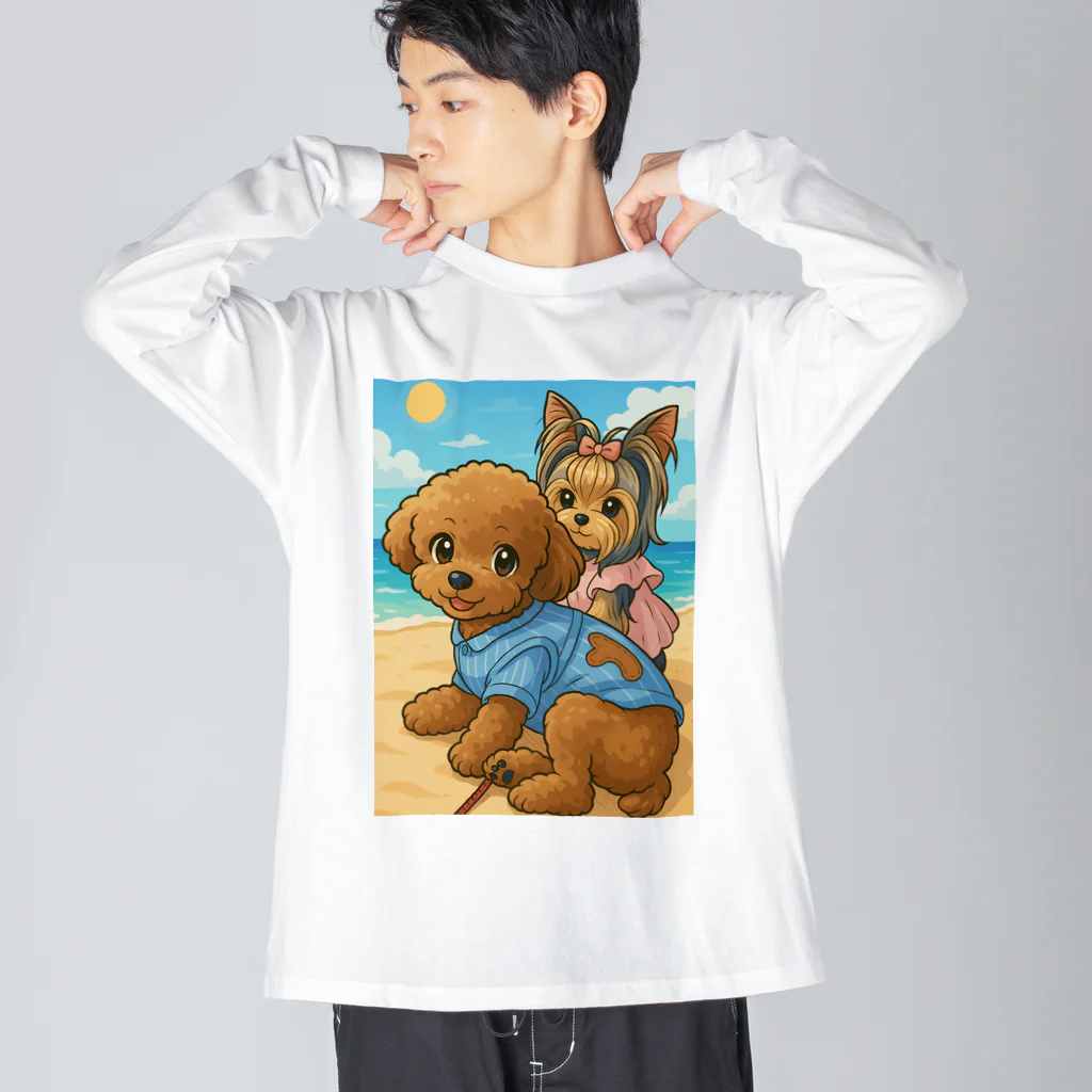 マロンとショコラの大冒険のマロンとショコラの休日リゾート Big Long Sleeve T-Shirt