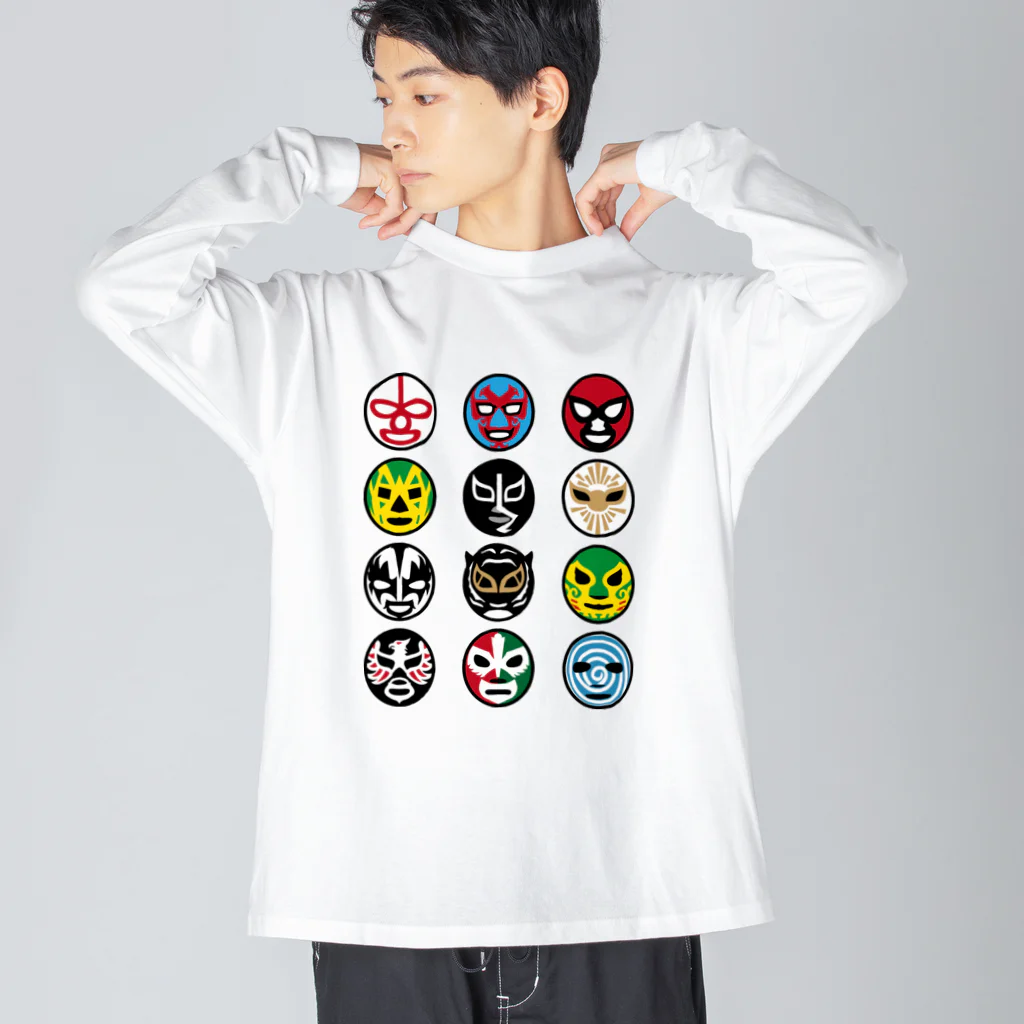 LUCHAのMASKMAN TWELVE DOS ビッグシルエットロングスリーブTシャツ