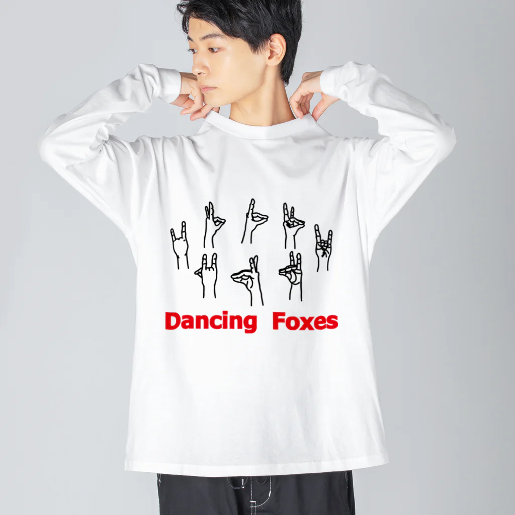 みけにっけ商店のDANCING FOXES ビッグシルエットロングスリーブTシャツ